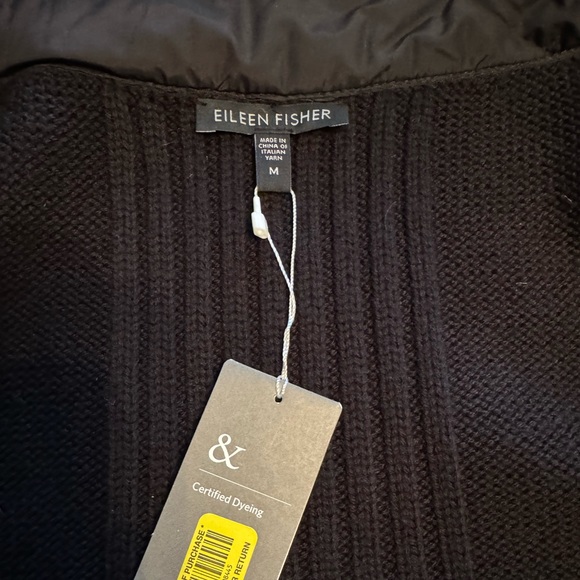 Eileen Fisher asymmetrical sleeveless sweater vest. Merino wool. Trim 💯 nylon - Picture 11 of 12